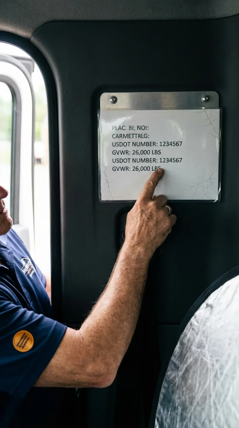 USDOT licensing placard verification in Farmville